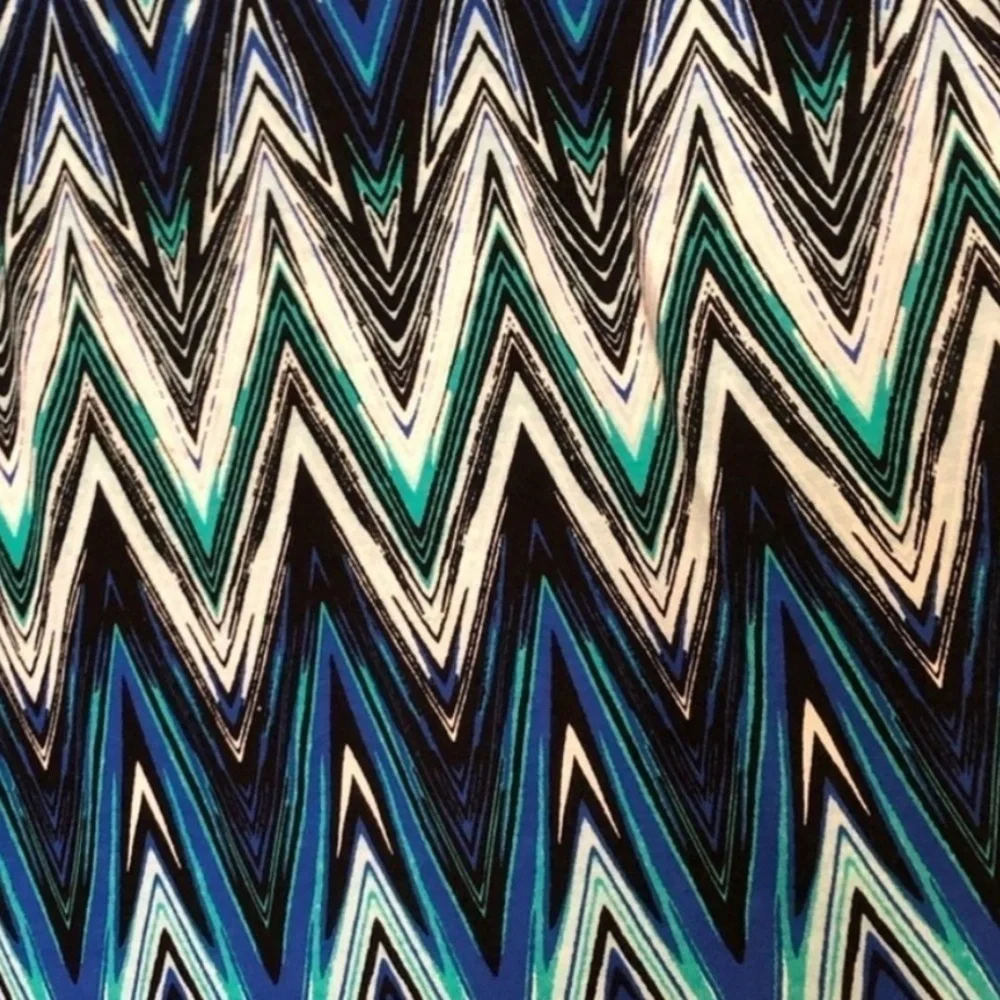 French Laundry Maxi Skirt Chevron Pattern Size L